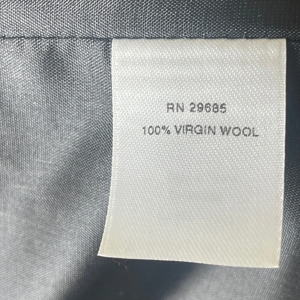 Vintage Pendleton herringbone 100% virgin wool black white blazer jacket coat 10